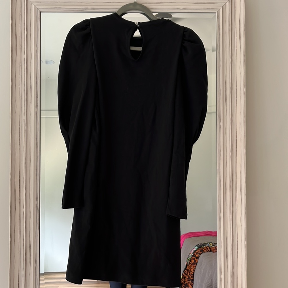 Aware‎ by Vero Moda Little Black Cotton Dress Pouf Long Sleeves Size XS NWT - Picture 8 of 8